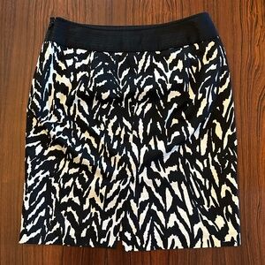 The Limited black and white skirt